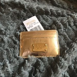 Michael Kors gold card case